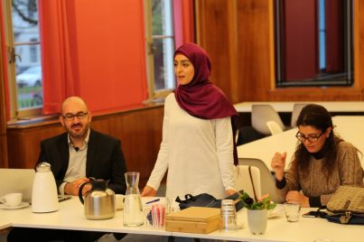TMT_Leadership in LG Lebanon_2016_CR_participant presenting_women_MENA_action