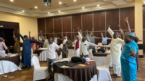 SDLG Mali Sept 23 mixed group arms moving
